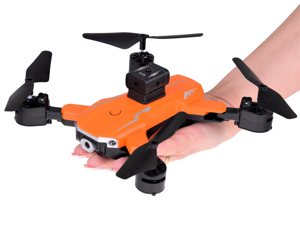 Nuotoliniu būdu valdomas dronas Quadrocopter Flying, oranžinis