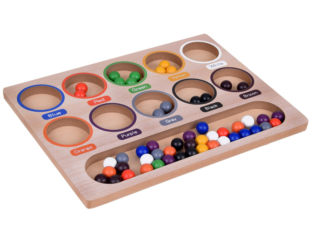 Medinė mokomoji Montessori dėlionė „Mosaic Sorter“
