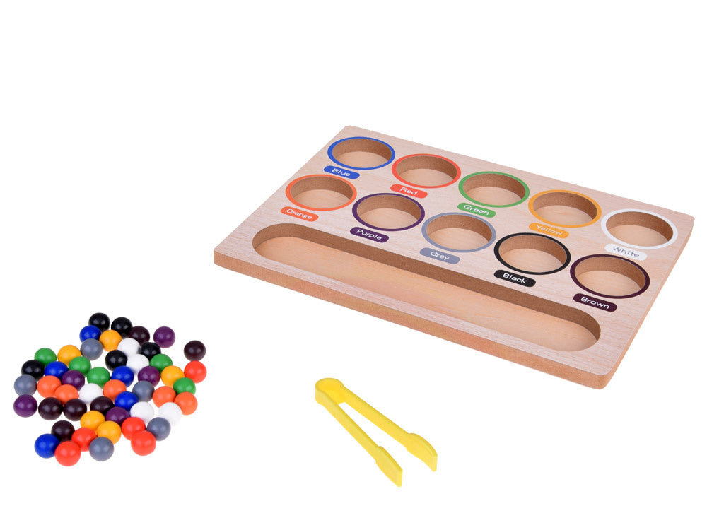 Medinė mokomoji Montessori dėlionė „Mosaic Sorter“