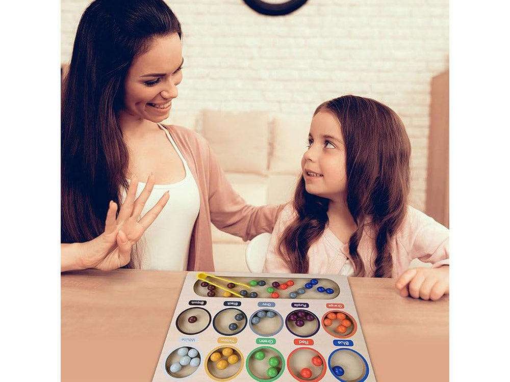 Medinė mokomoji Montessori dėlionė „Mosaic Sorter“