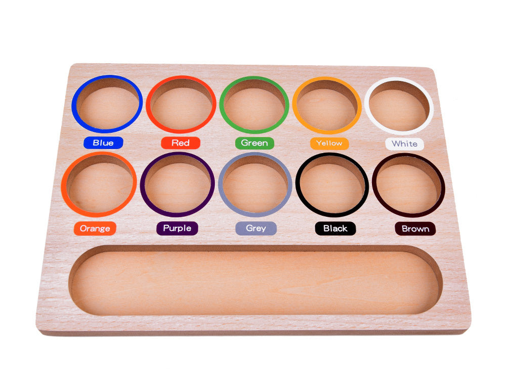 Medinė mokomoji Montessori dėlionė „Mosaic Sorter“