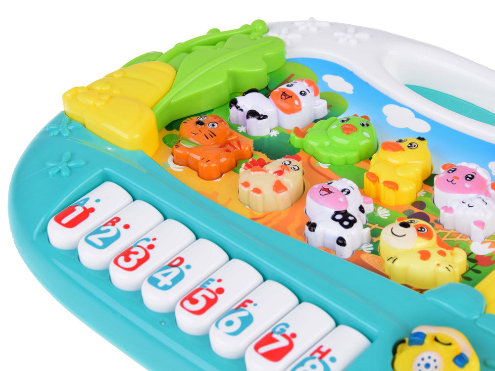 Interaktyvus pianinas su gyvūnų garsais