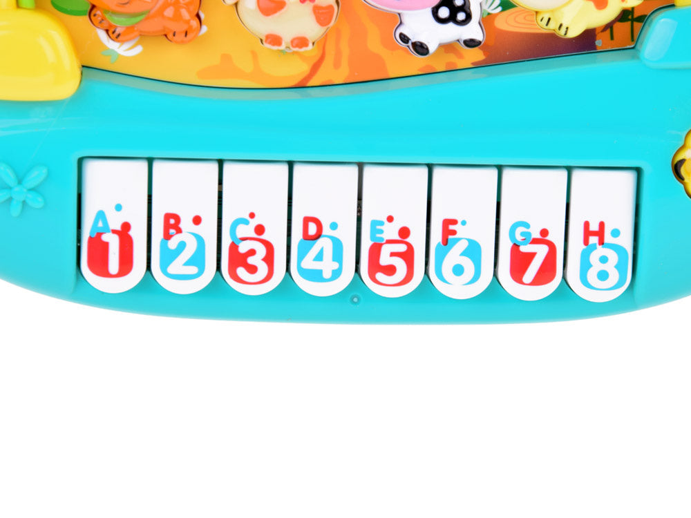 Interaktyvus pianinas su gyvūnų garsais