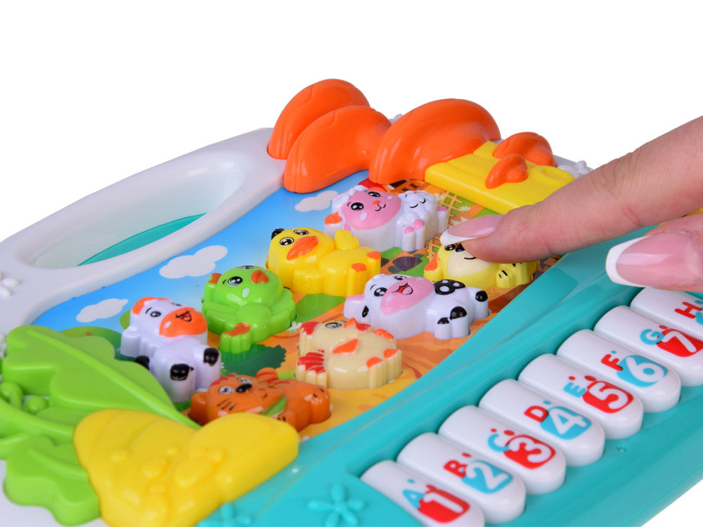 Interaktyvus pianinas su gyvūnų garsais