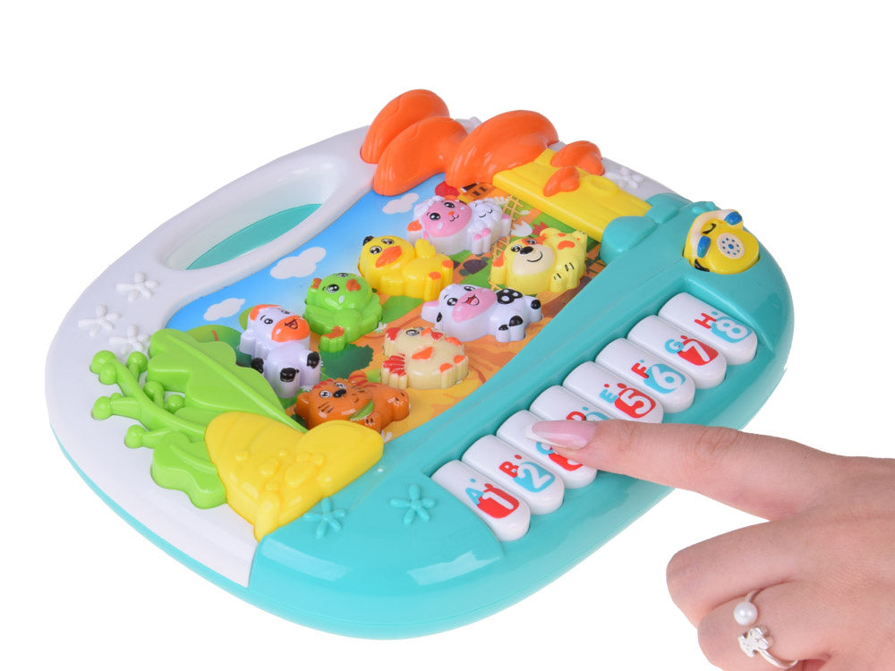 Interaktyvus pianinas su gyvūnų garsais