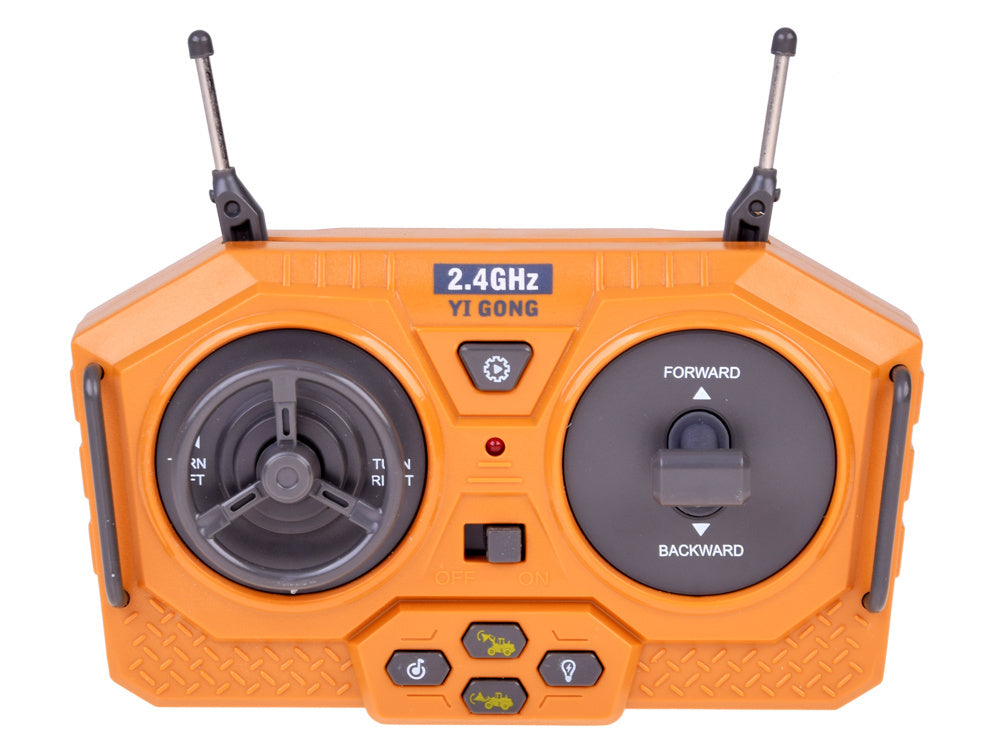 Nuotoliniu būdu valdomas traktorius buldozeris