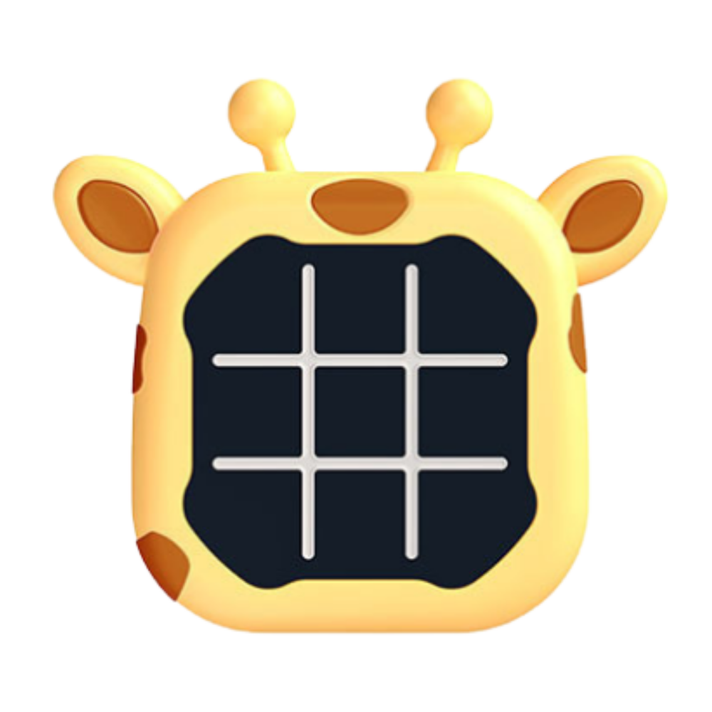 Elektroninis atminties žaidimas vaikams „Kryžiukai nuliukai“, žirafa