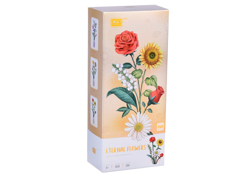 Statybinis konstruktorius vaikams „Gėlių puokštė“ 568 el.