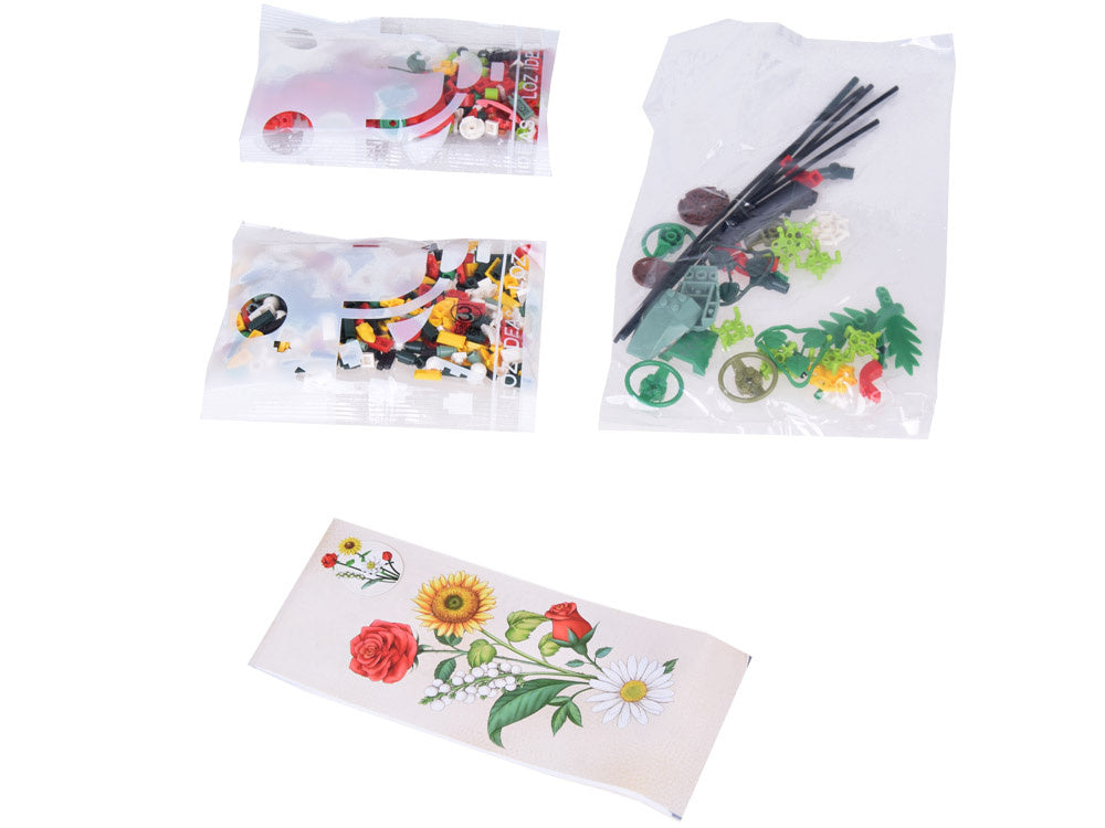 Statybinis konstruktorius vaikams „Gėlių puokštė“ 568 el.