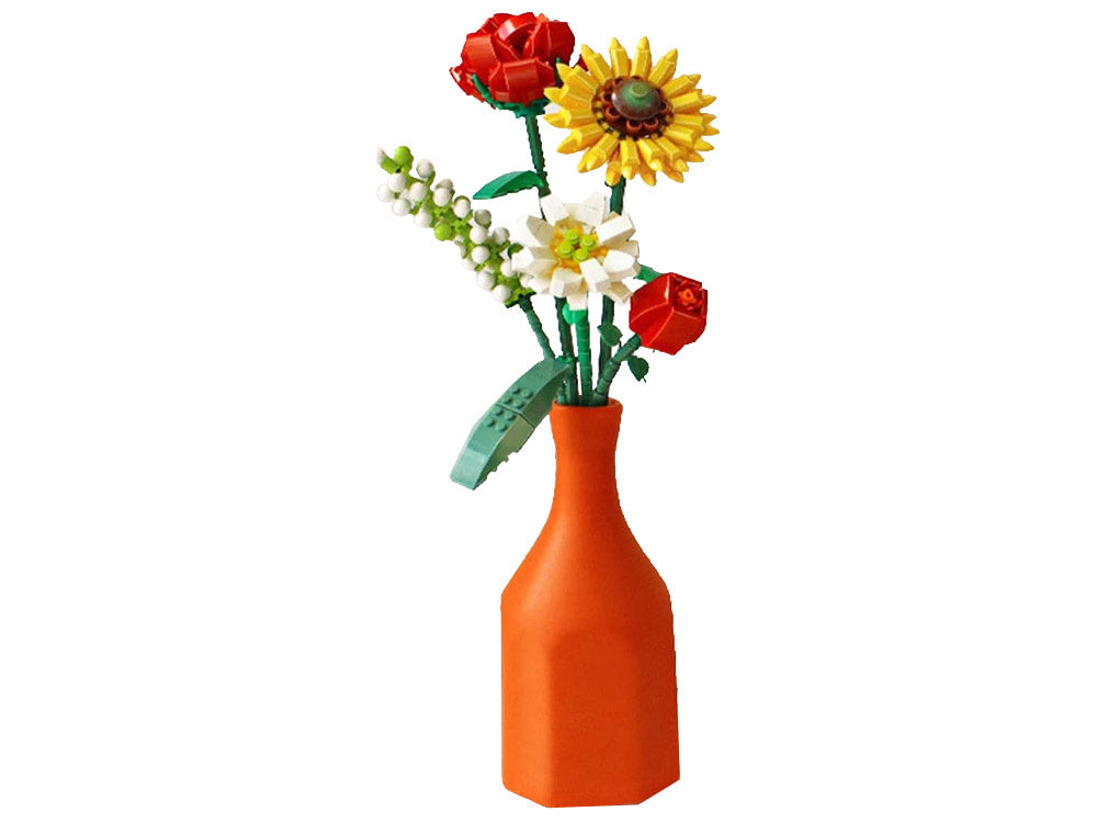 Statybinis konstruktorius vaikams „Gėlių puokštė“ 568 el.