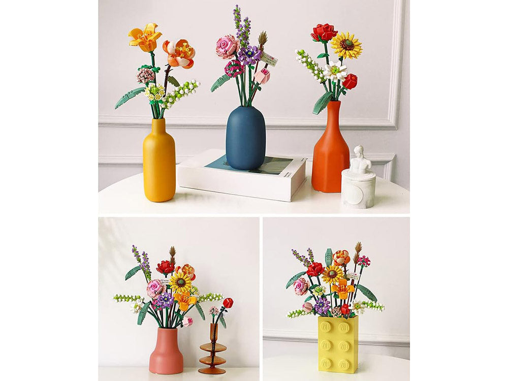 Statybinis konstruktorius vaikams „Gėlių puokštė“ 568 el.