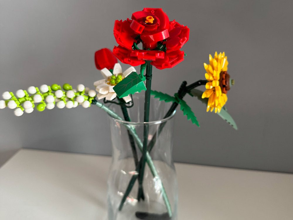 Statybinis konstruktorius vaikams „Gėlių puokštė“ 568 el.