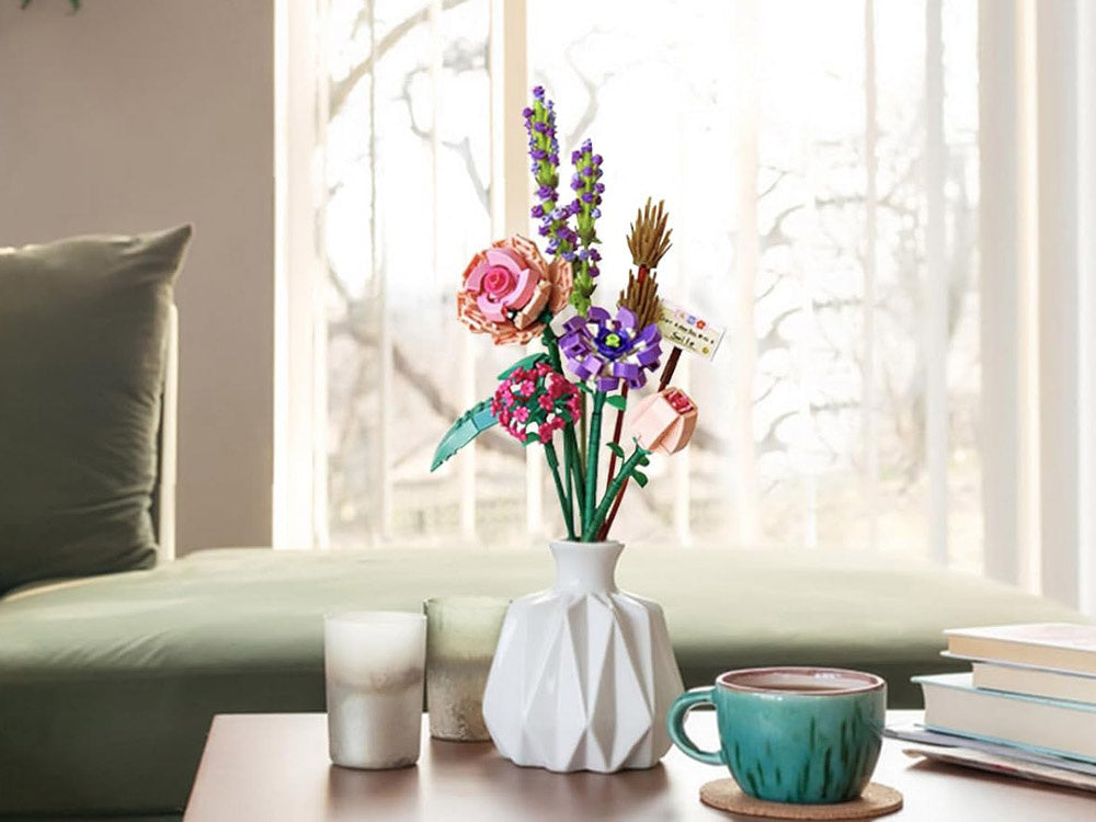 Statybinis konstruktorius vaikams „Gėlių puokštė“ 547 el.