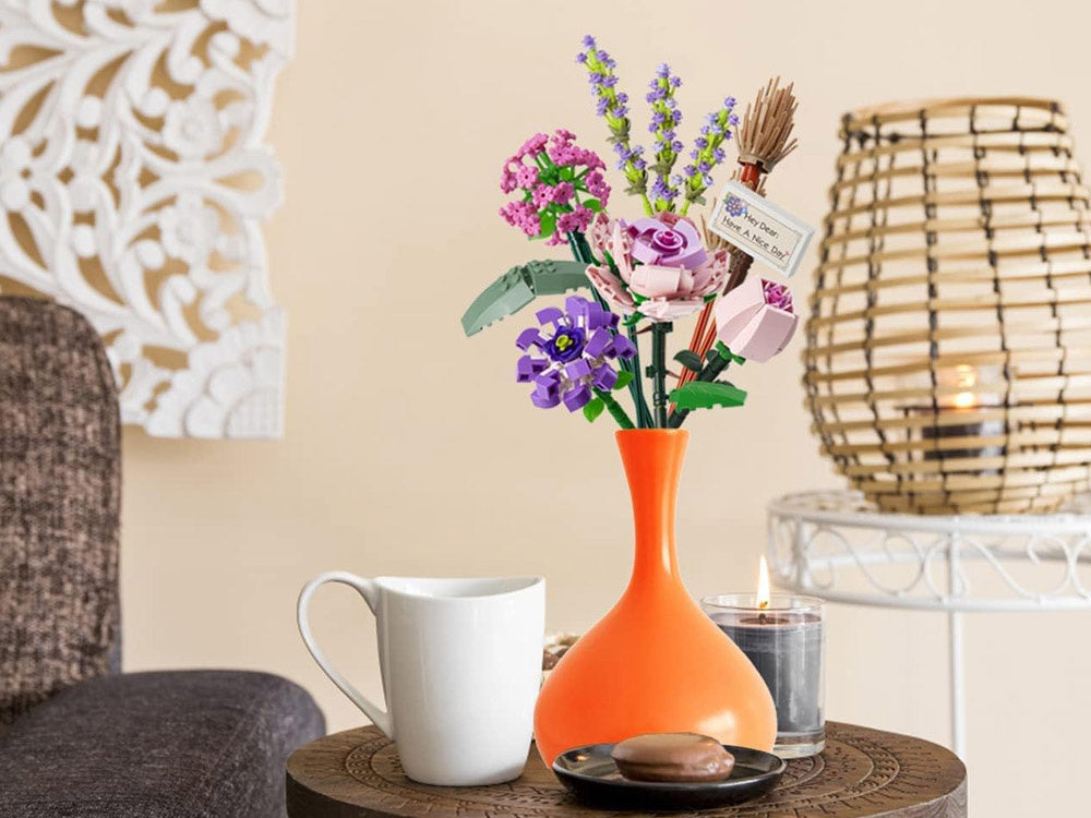 Statybinis konstruktorius vaikams „Gėlių puokštė“ 547 el.