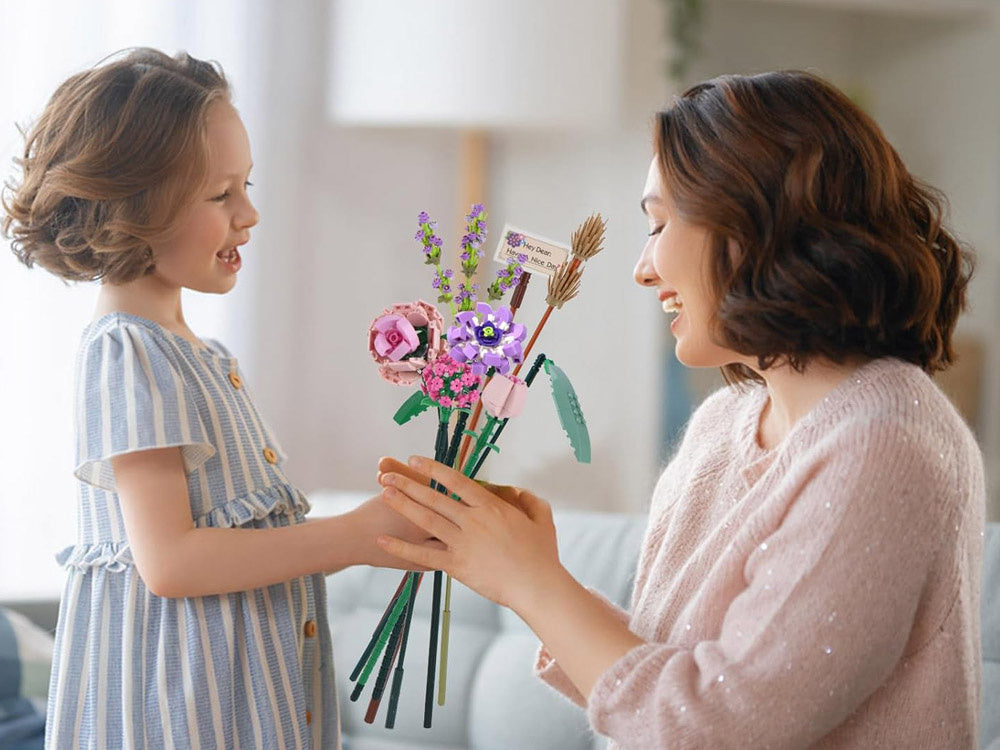 Statybinis konstruktorius vaikams „Gėlių puokštė“ 547 el.