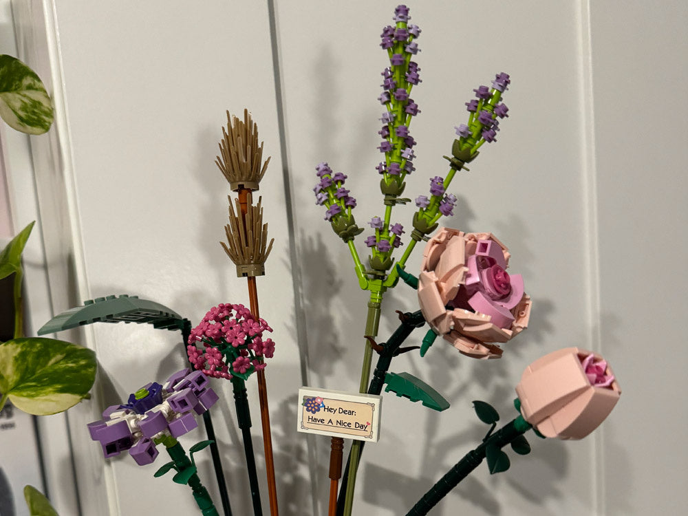 Statybinis konstruktorius vaikams „Gėlių puokštė“ 547 el.