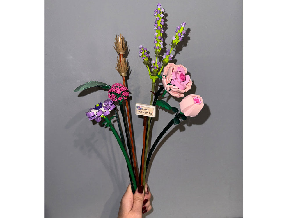 Statybinis konstruktorius vaikams „Gėlių puokštė“ 547 el.