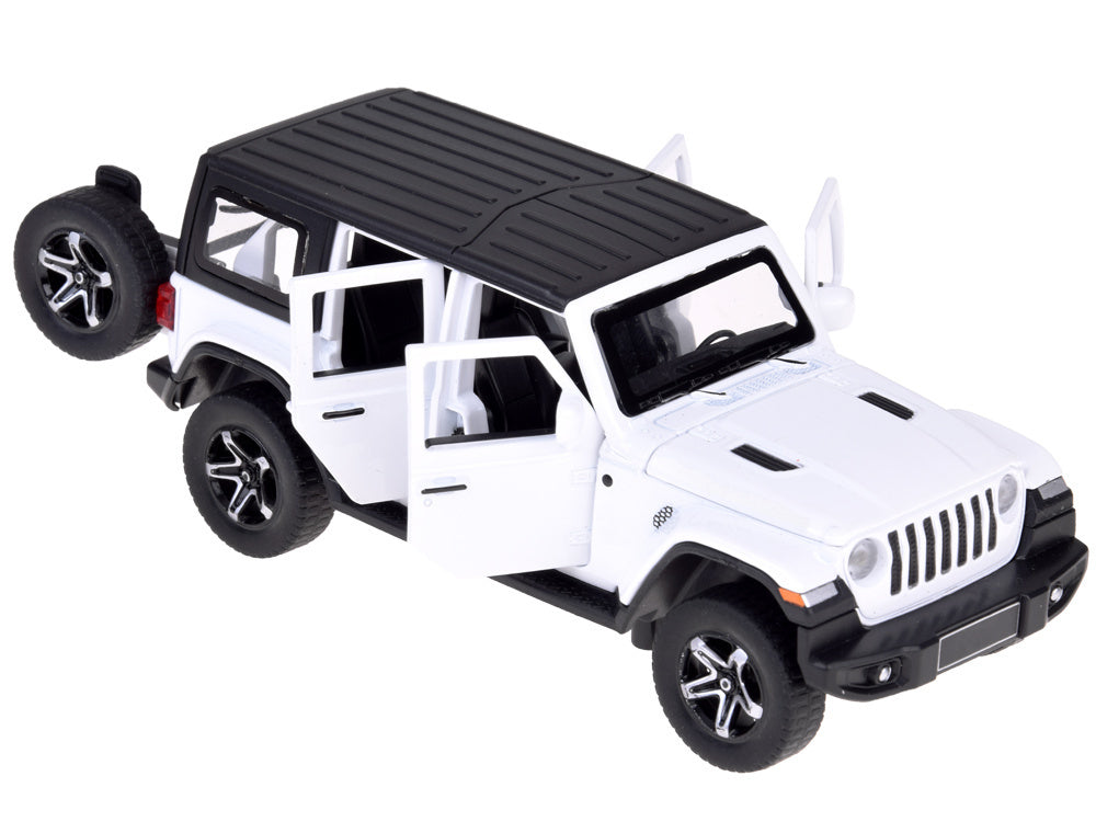 Visureigio ir kemperio rinkinys su šviesos ir garso efektais, baltas