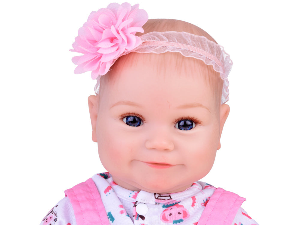 Minkšta lėlė su priedais 50 cm, rožinė