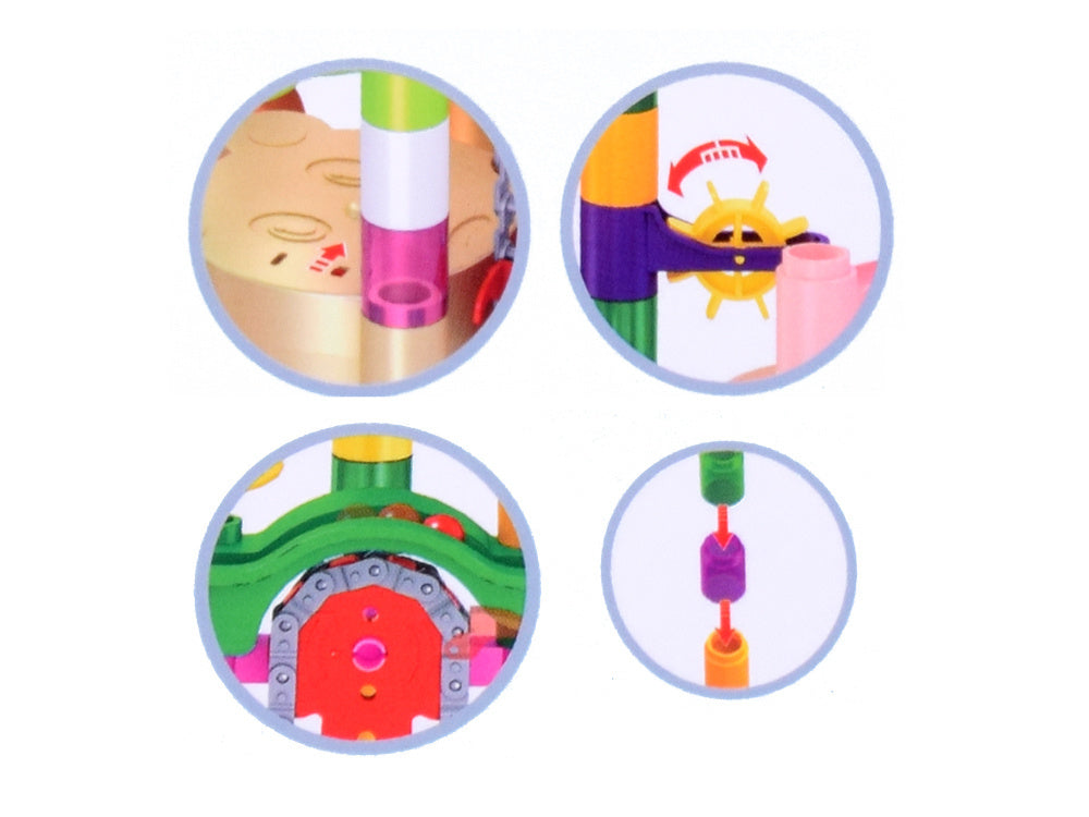 Interaktyvi spalvota MEGA kamuoliukų trasa 236 vnt.