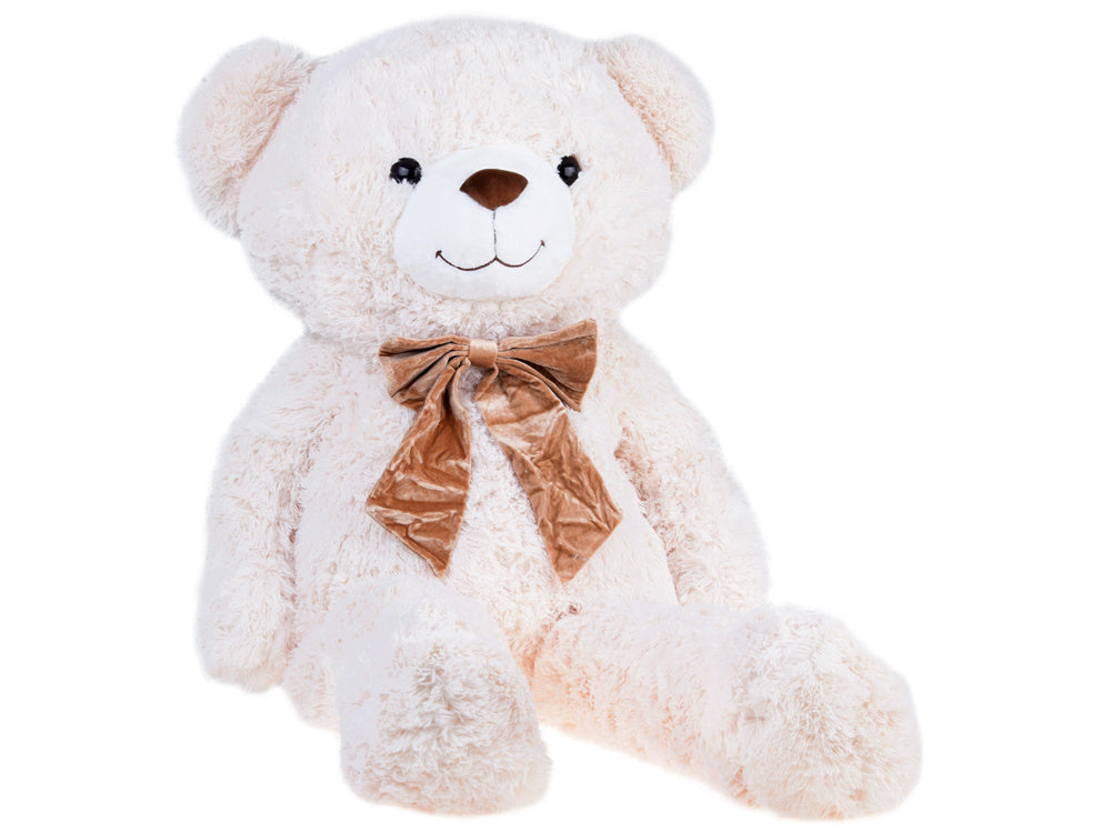 Didelis pliušinis meškiukas BEN 110 cm, baltas