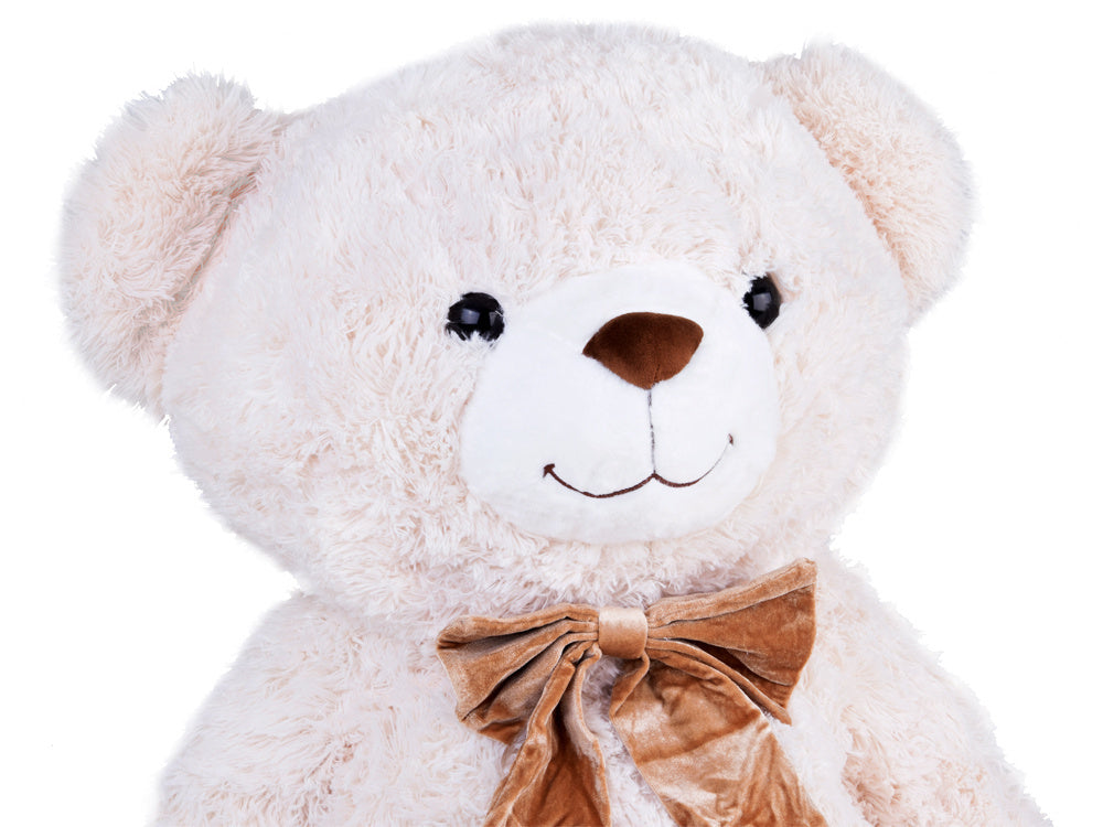 Didelis pliušinis meškiukas BEN 110 cm, baltas