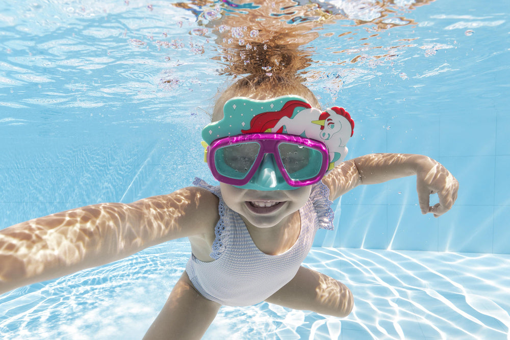 Plaukimo akiniai vaikams su vienaragio motyvu, Bestway 22064