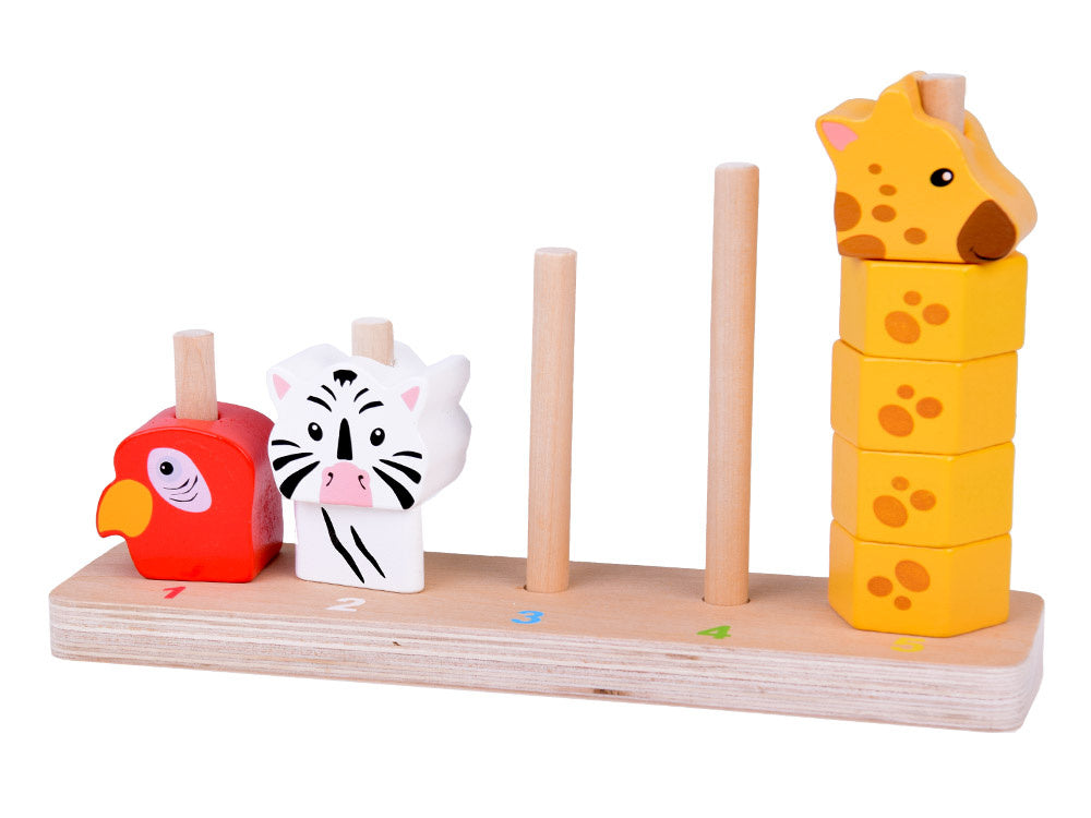 Edukacinė spalvota medinė gyvūnų dėlionė