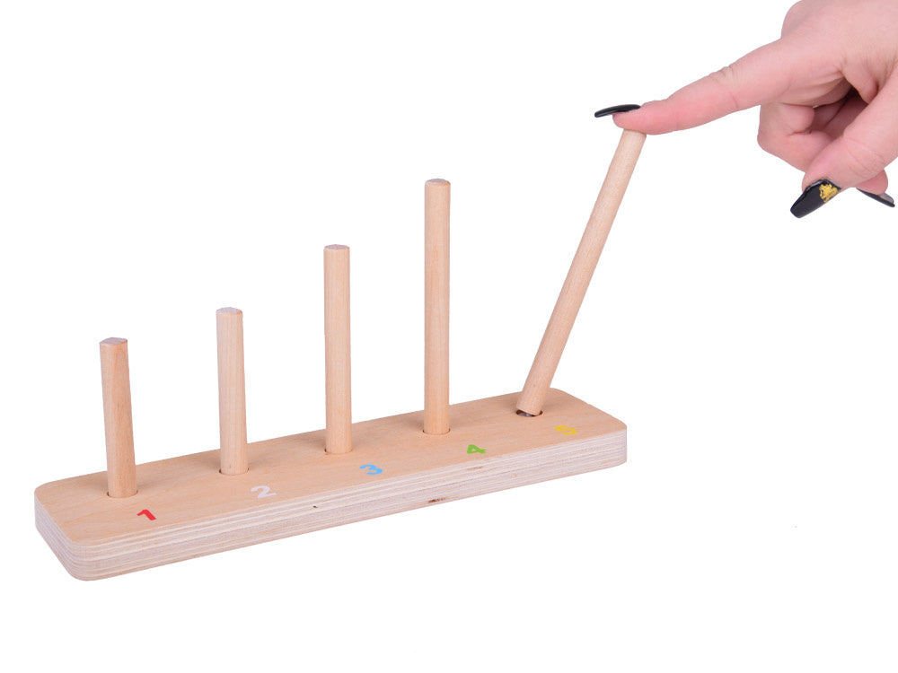 Edukacinė spalvota medinė gyvūnų dėlionė