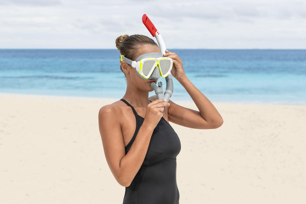 Nardymo rinkinys vaikams su vamzdeliu, pilkas, Bestway 24053