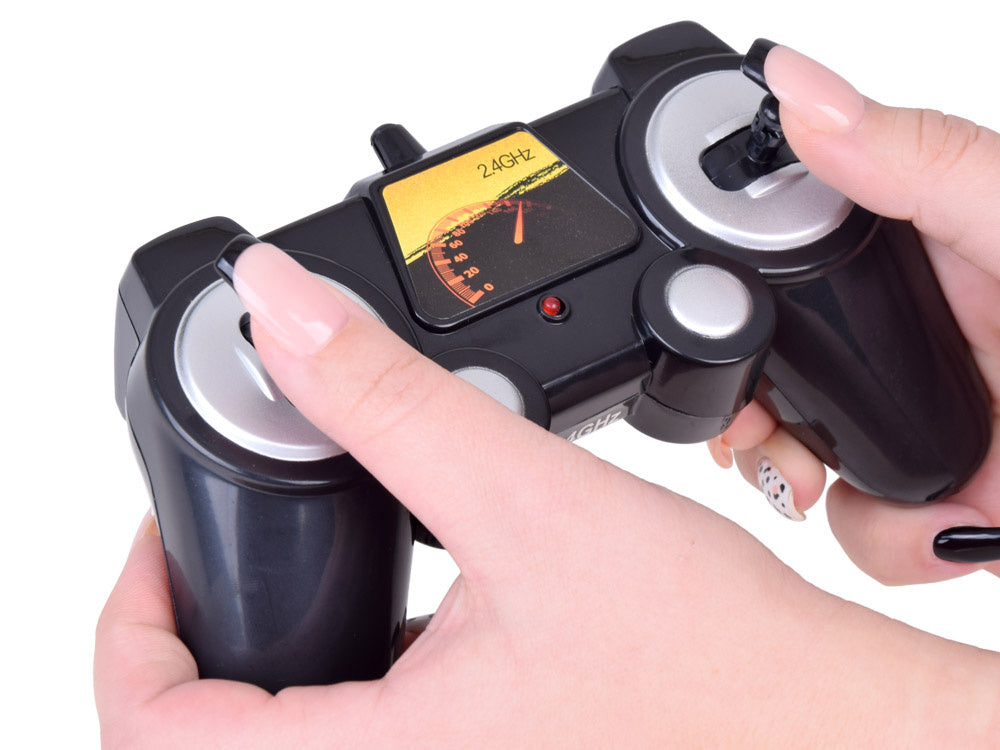 Nuotoliniu būdu valdomas Land Rover Off-road automobilis, raudonas