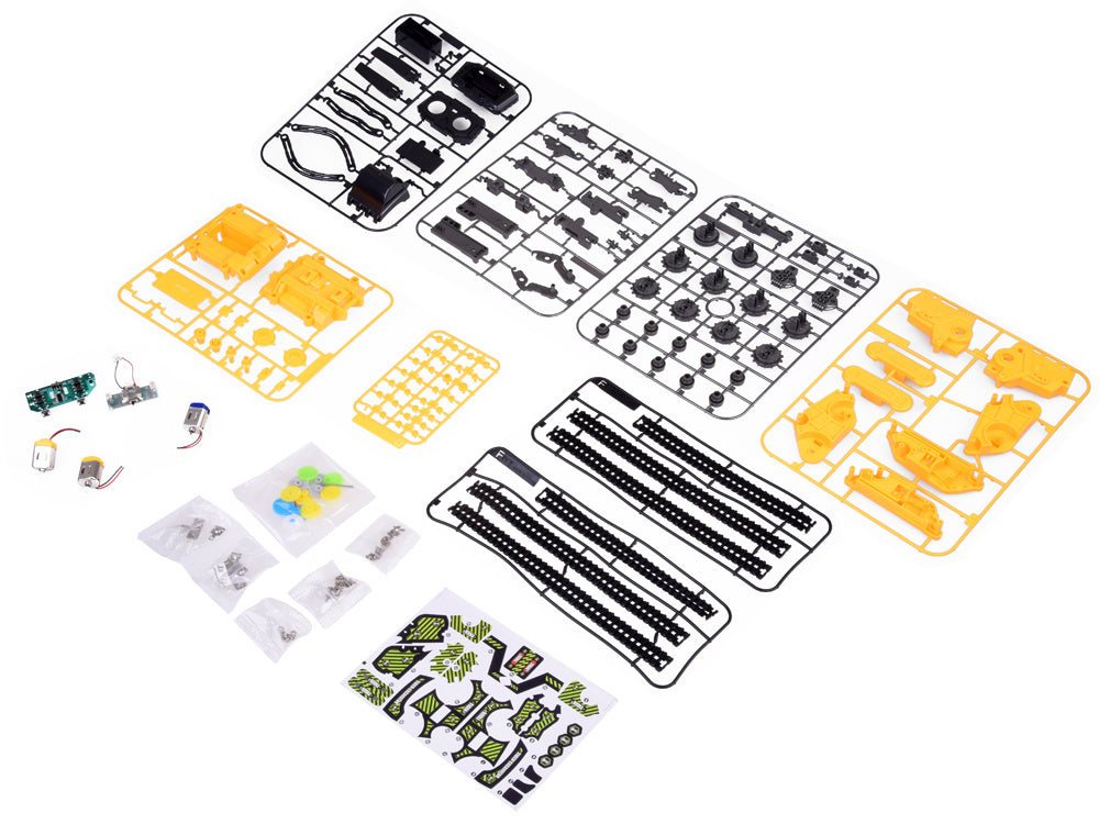 Nuotoliniu būdu valdomo konstruktoriaus rinkinys 4in1 176 el, statybinė technika