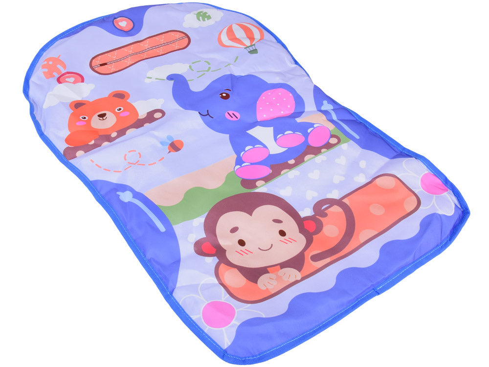 Mokomasis kilimėlis su integruotu stumduku ir pianinu vaikams 3in1, mėlynas