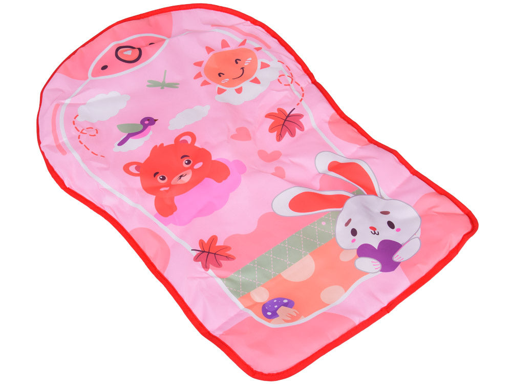 Mokomasis kilimėlis su integruotu stumduku ir pianinu vaikams 3in1, rožinis