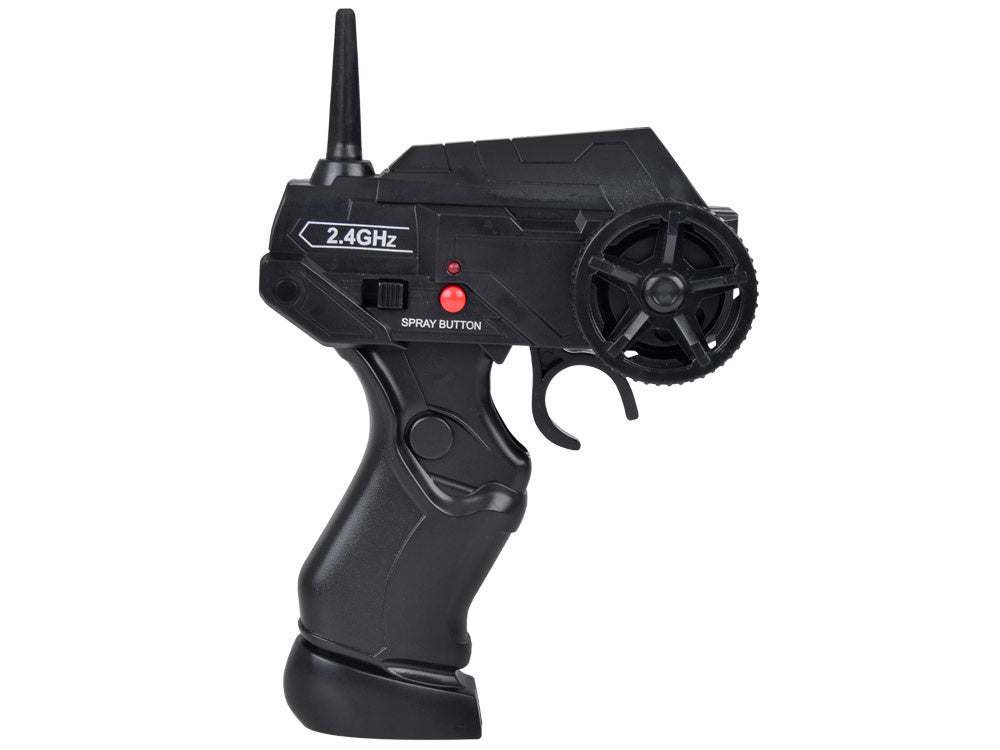 Nuotoliniu būdu valdomas „Drift 4x4“ automobilis su dūmų efektu, raudonas