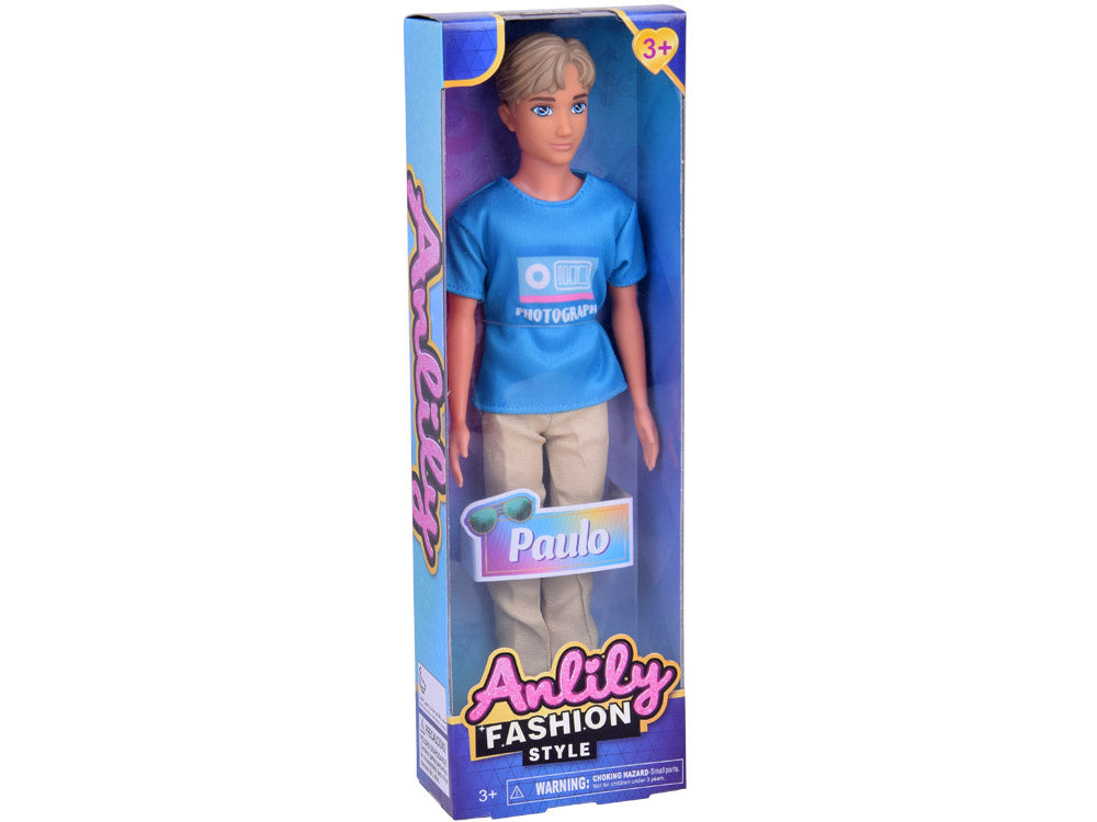 Stilingas lėlė berniukas Paulo su madinga apranga