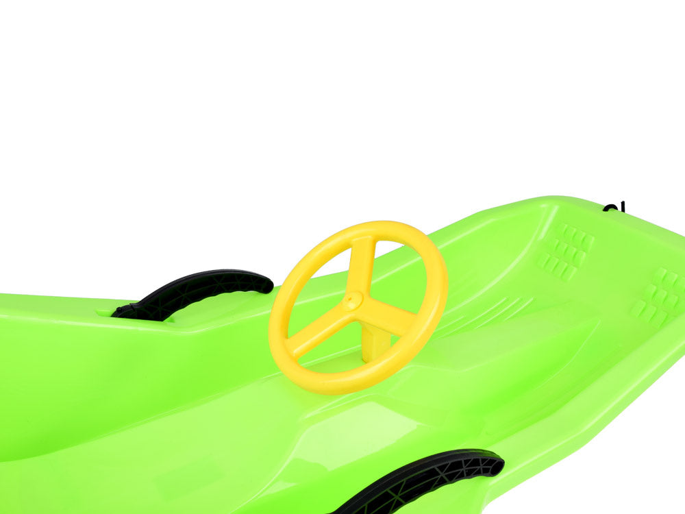 Vaikiškos rogutės su atlošu ir vairu