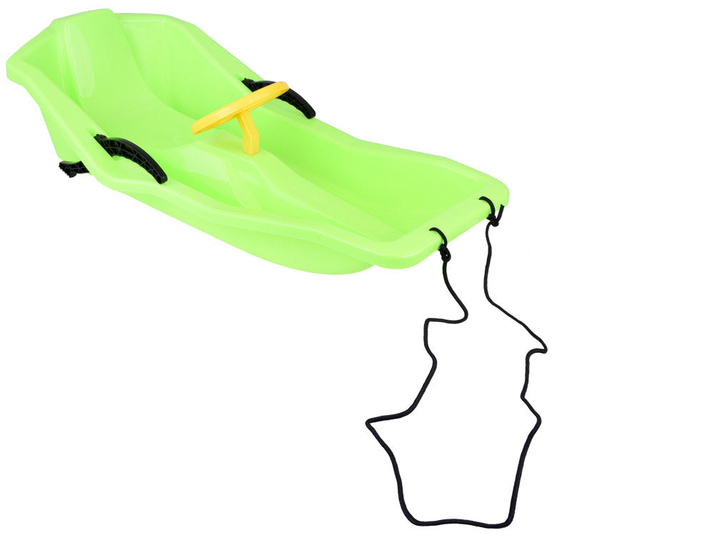 Vaikiškos rogutės su atlošu ir vairu