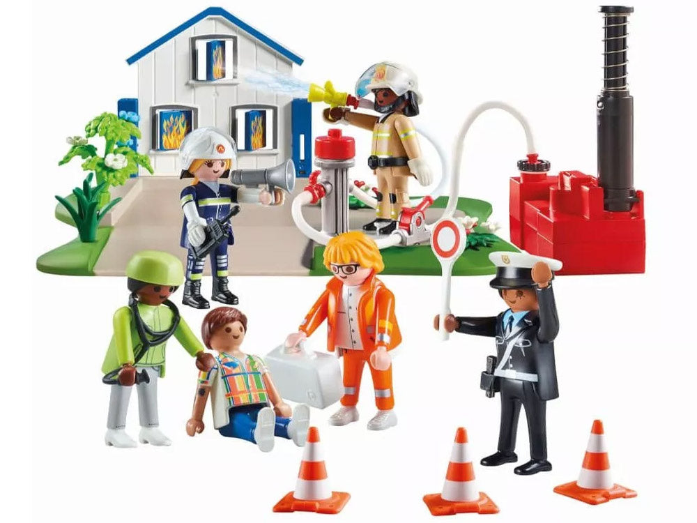 Kūrybinis figūrėlių ir kaladėlių rinkinys 120 el,  Playmobil