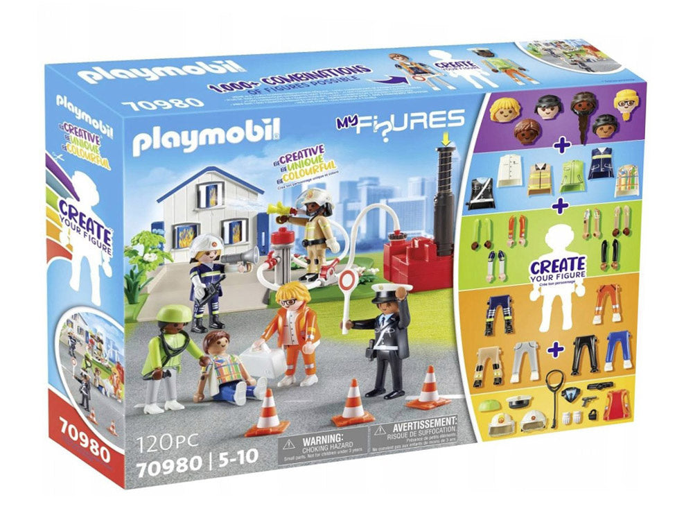 Kūrybinis figūrėlių ir kaladėlių rinkinys 120 el,  Playmobil