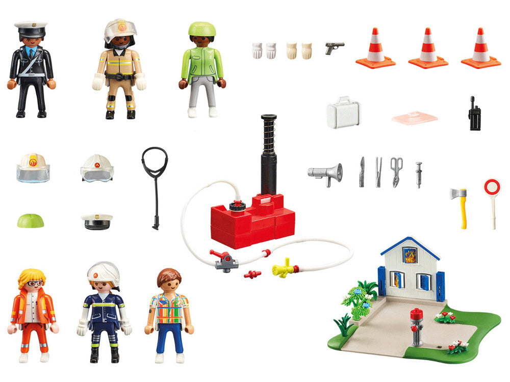 Kūrybinis figūrėlių ir kaladėlių rinkinys 120 el,  Playmobil