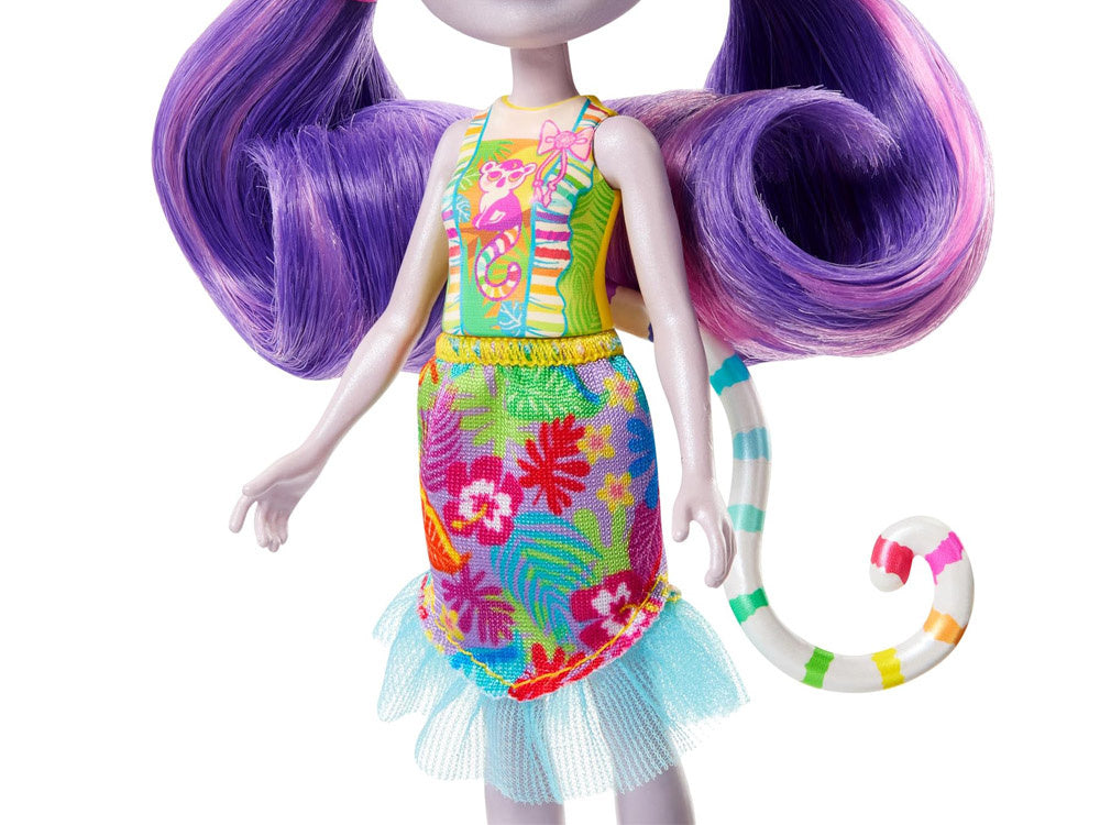 Lėlės ir lemūrų šeimos rinkinys