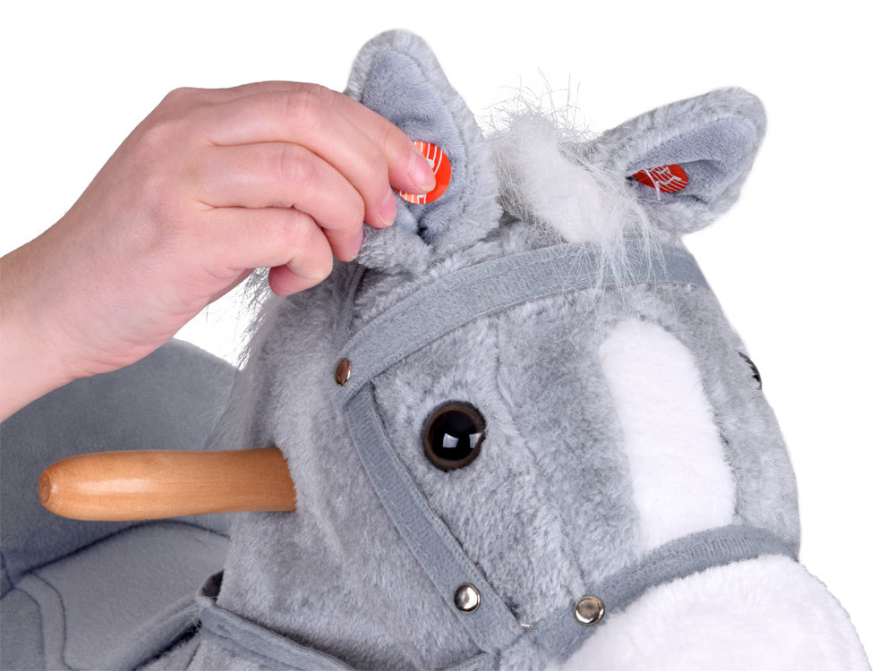 Interaktyvus supamasis arklys, pilkas