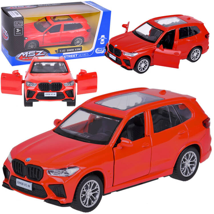 Metalinis automobilis BMW X5M 1:43, raudonas