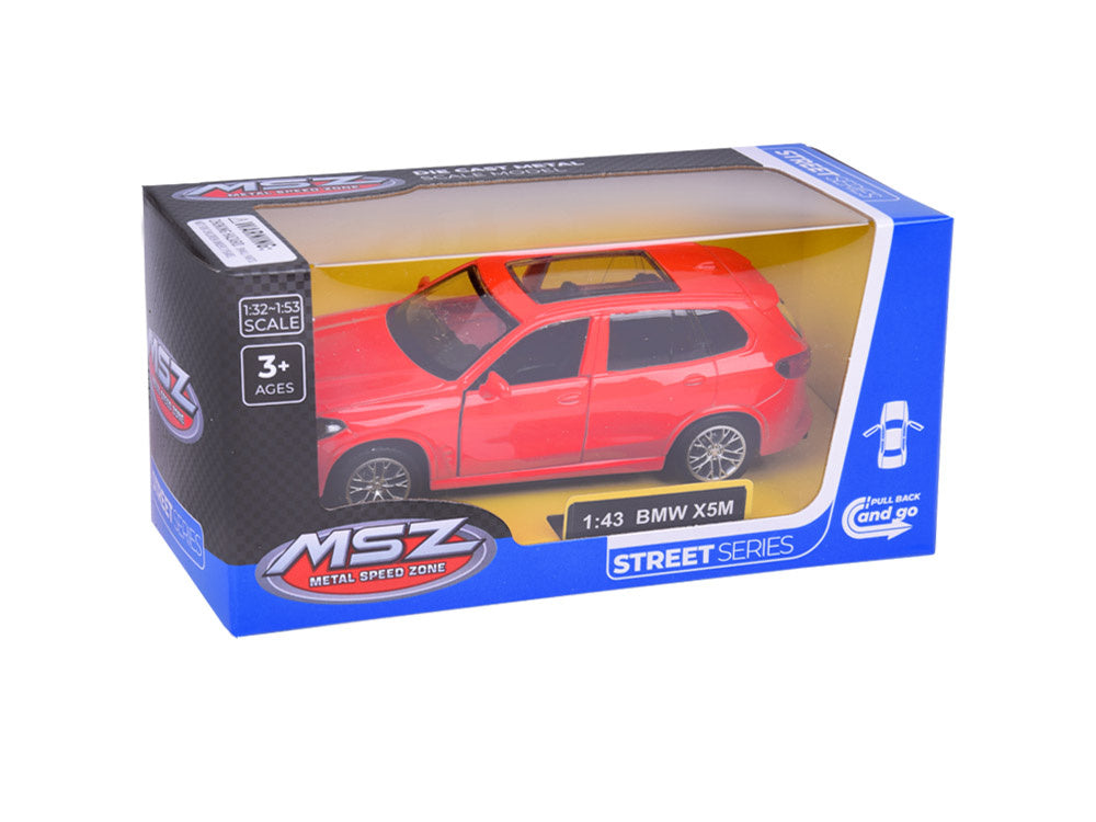 Metalinis automobilis BMW X5M 1:43, raudonas