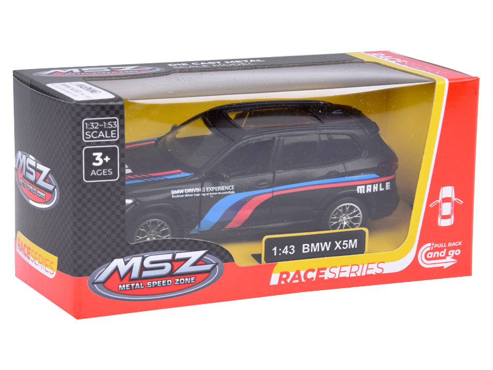 Metalinis sportinis automobilis BMW X5M 1:43, juodas