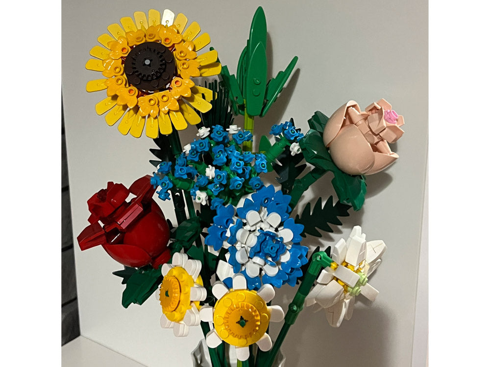 Statybinis konstruktorius vaikams „Gėlių puokštė“ 618 el.