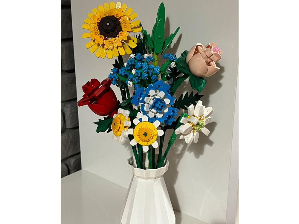 Statybinis konstruktorius vaikams „Gėlių puokštė“ 618 el.