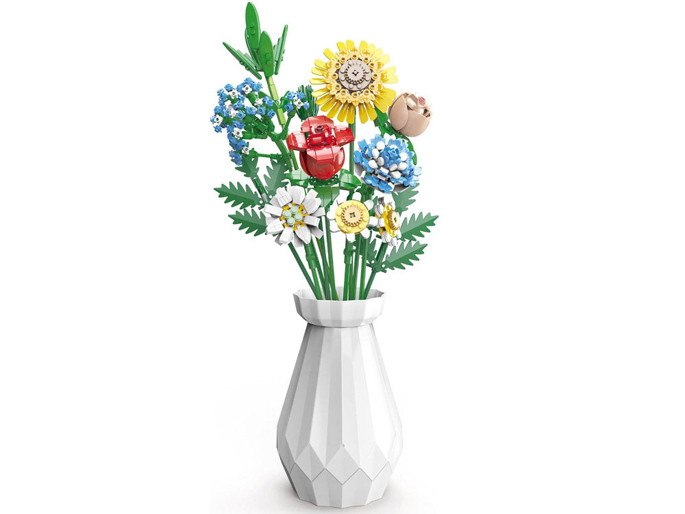 Statybinis konstruktorius vaikams „Gėlių puokštė“ 618 el.