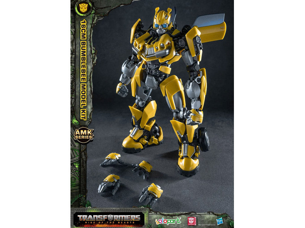 Žaislinis Hasbro Bumblebee transformerio figūrėlė su priedais 16cm